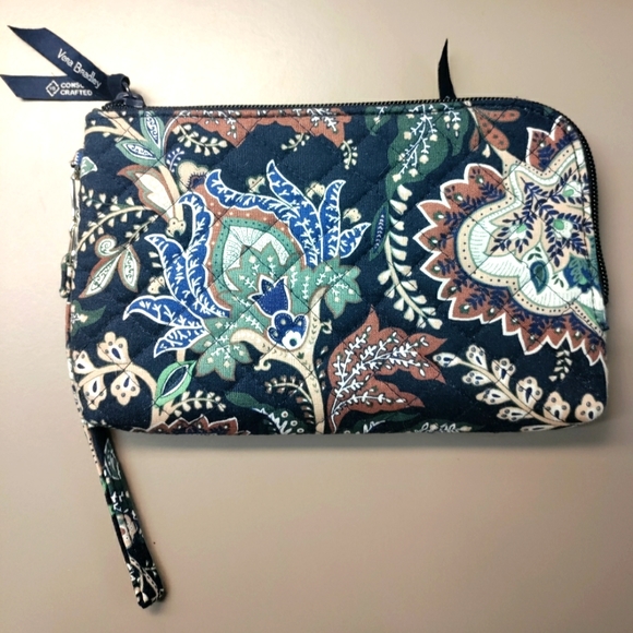 Vera Bradley Handbags - Vera Bradley Java Navy Camo Wristlet Wallet